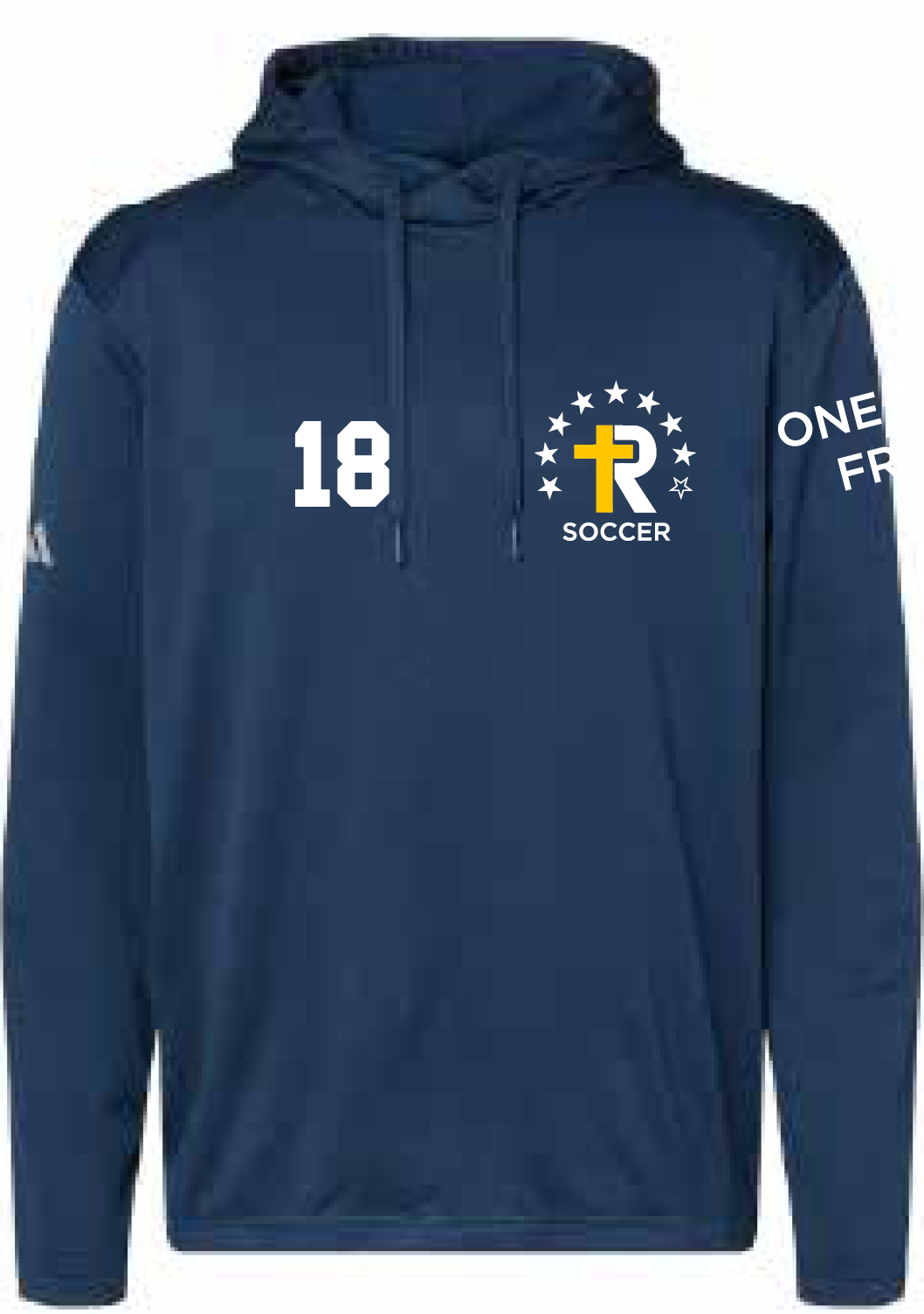 2025 Regina Soccer Adidas - Men's Textured Mixed Media Midweight Hooded Sweatshirt