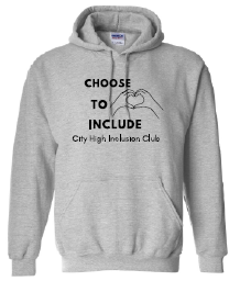 2023 City High Community Inclusion Club Gildan - Heavy Blend™ Hooded Sweatshirt (Heart Design)