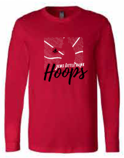 2025 Southeast Basketball BELLA + CANVAS - Jersey Long Sleeve Tee (Hoops Design)