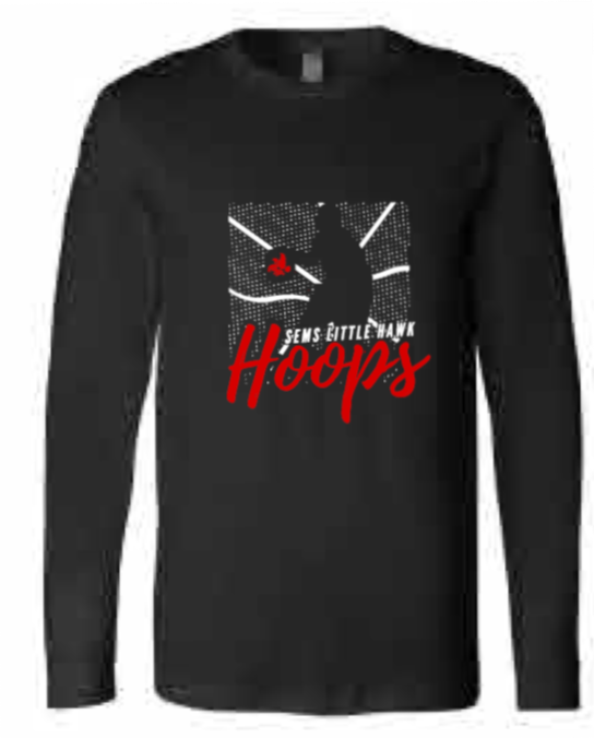 2025 Southeast Basketball BELLA + CANVAS - Jersey Long Sleeve Tee (Hoops Design)