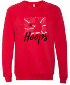 2025 Southeast Basketball BELLA + CANVAS - Sponge Fleece Raglan Crewneck Sweatshirt (Hoops Design)