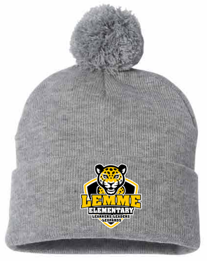 2026 Lemme Leopards Sportsman - Pom-Pom 12" Knit Beanie