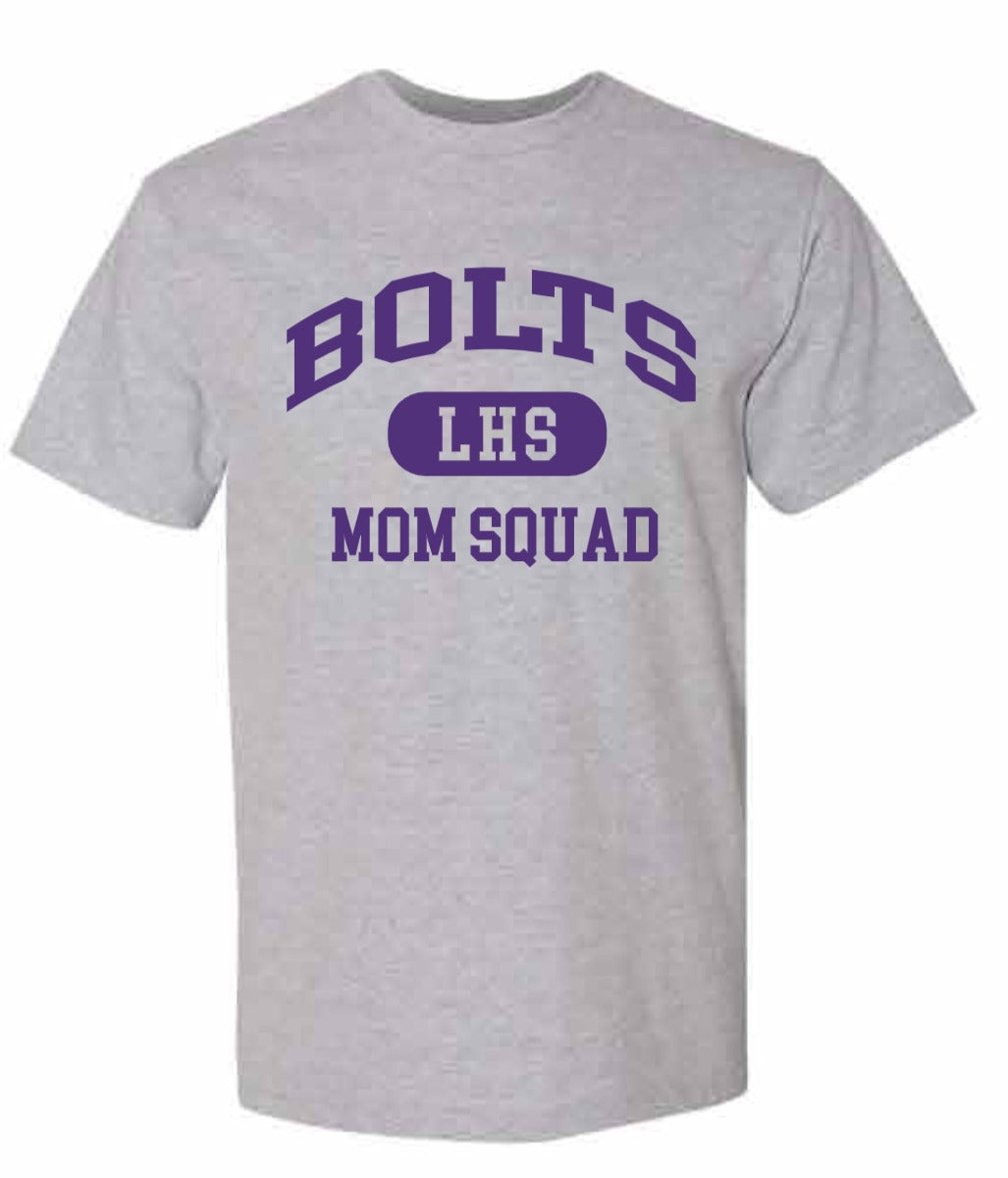 2026 Liberty High PTSO Gildan - Unisex Hammer™ T-Shirt (Mom Squad)