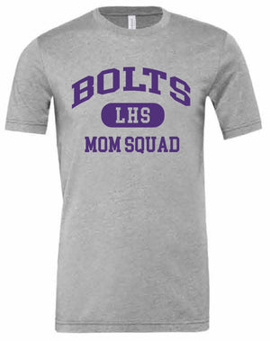 2026 Liberty High PTSO BELLA + CANVAS - Unisex CVC Jersey Tee (Mom Squad)