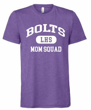 2026 Liberty High PTSO BELLA + CANVAS - Unisex CVC Jersey Tee (Mom Squad)