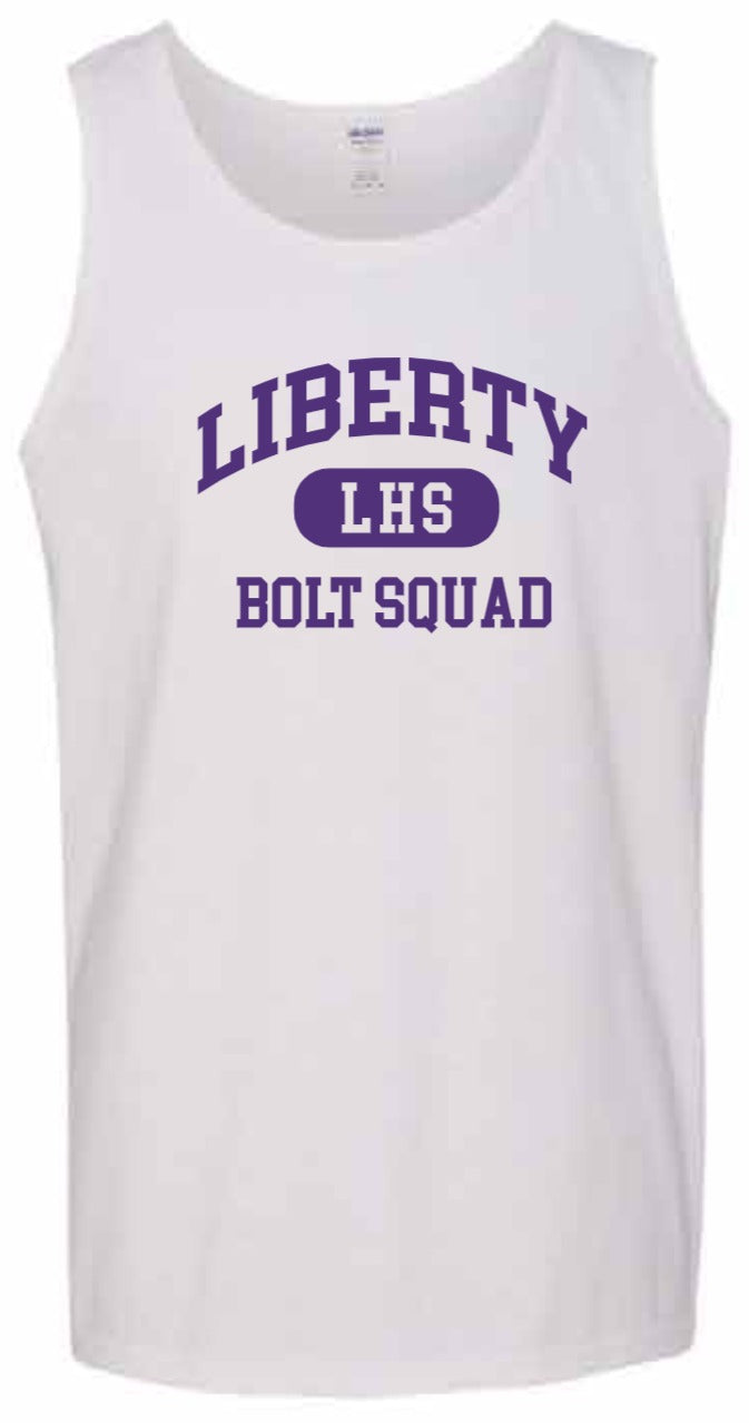 2026 Liberty High PTSO Gildan - Unisex Heavy Cotton™ Tank Top (Bolt Squad)