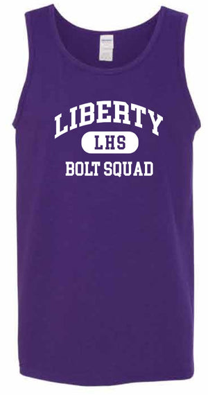 2026 Liberty High PTSO Gildan - Unisex Heavy Cotton™ Tank Top (Bolt Squad)