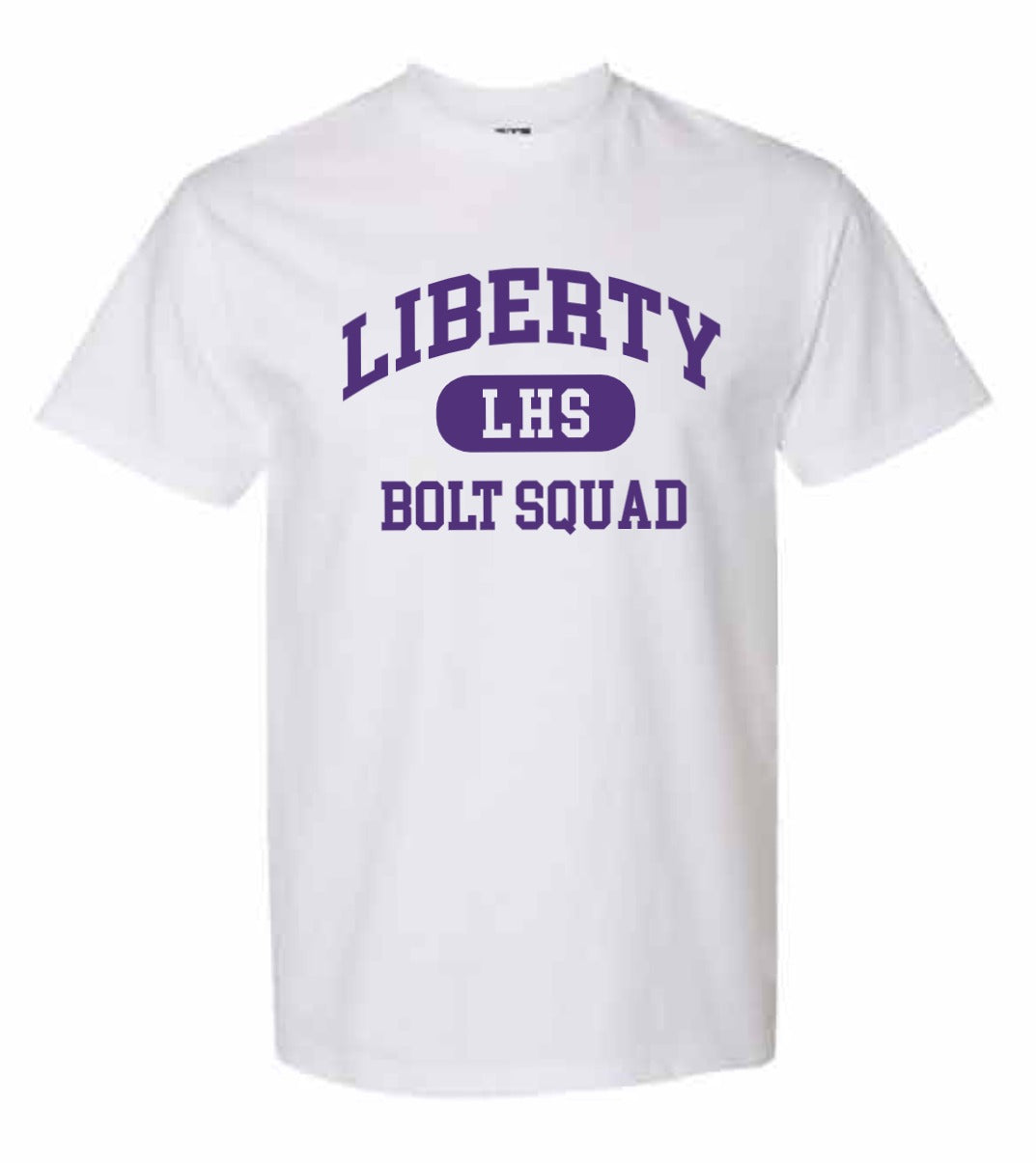 2026 Liberty High PTSO Gildan - Unisex Hammer™ T-Shirt (Bolt Squad)