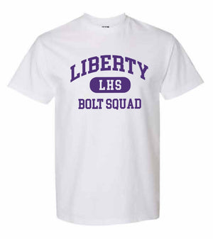 2026 Liberty High PTSO Gildan - Unisex Hammer™ T-Shirt (Bolt Squad)