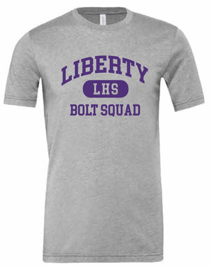 2026 Liberty High PTSO BELLA + CANVAS - Unisex CVC Jersey Tee (Bolt Squad)