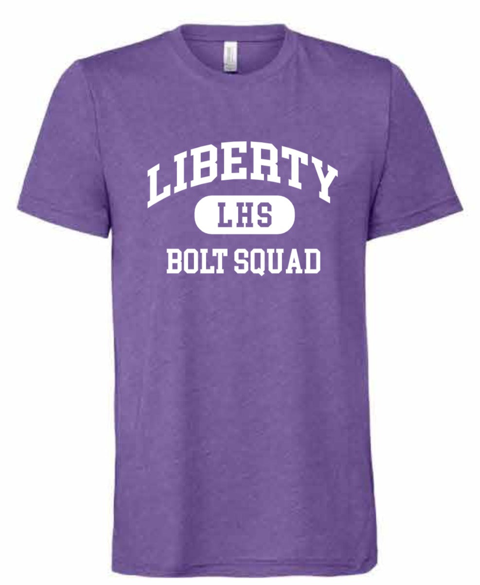 2026 Liberty High PTSO BELLA + CANVAS - Unisex CVC Jersey Tee (Bolt Squad)