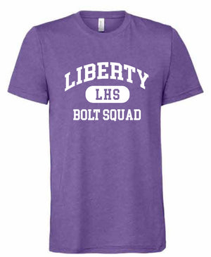 2026 Liberty High PTSO BELLA + CANVAS - Unisex CVC Jersey Tee (Bolt Squad)