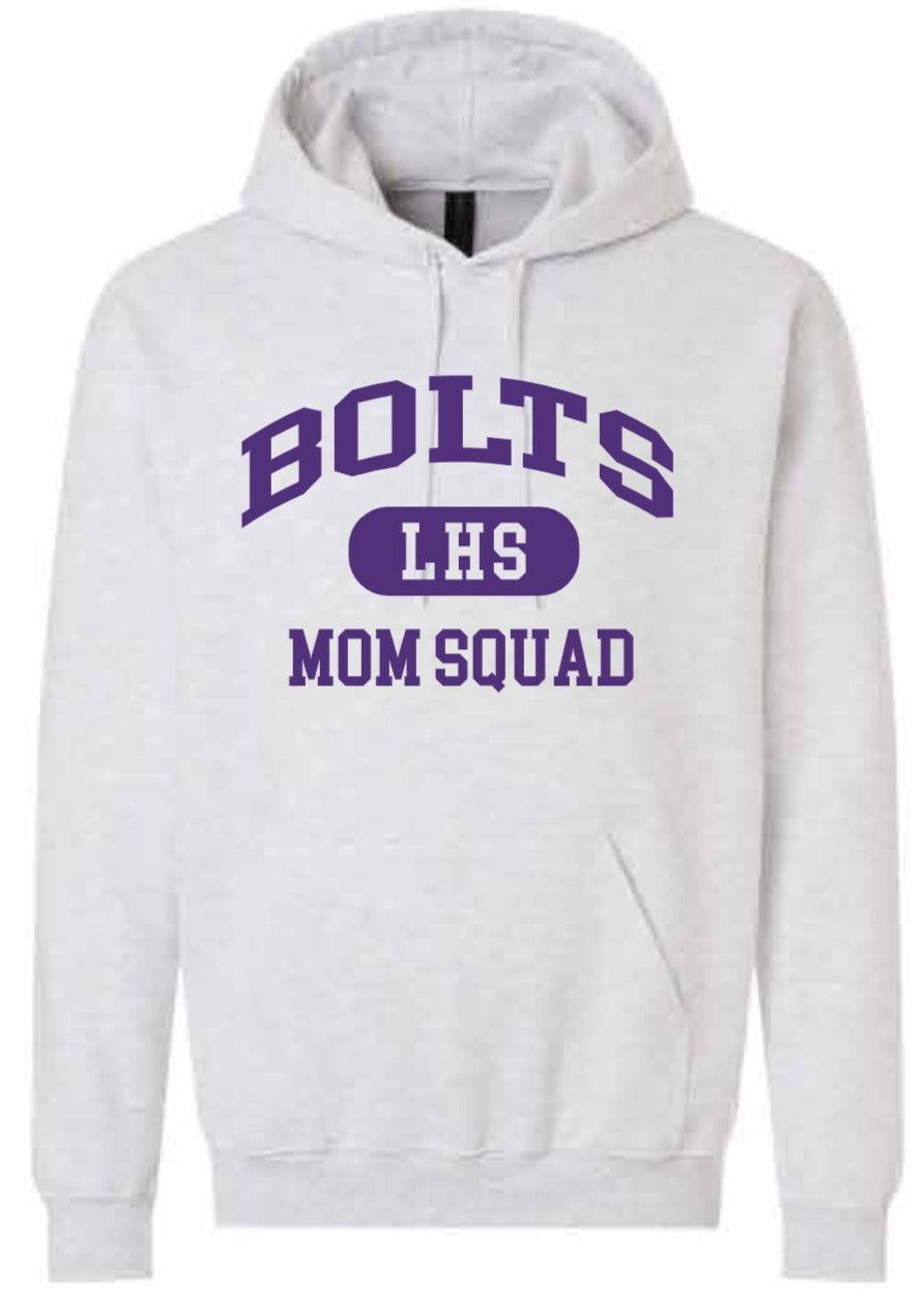 2026 Liberty High PTSO Gildan - Unisex Softstyle® Midweight Hooded Sweatshirt (Mom Squad)
