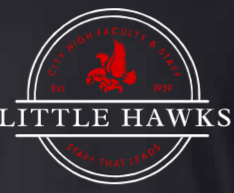 2026 City High Faculty and Staff Bella + Canvas - Women’s Relaxed Jersey V-Neck Tee (Little Hawk Design)