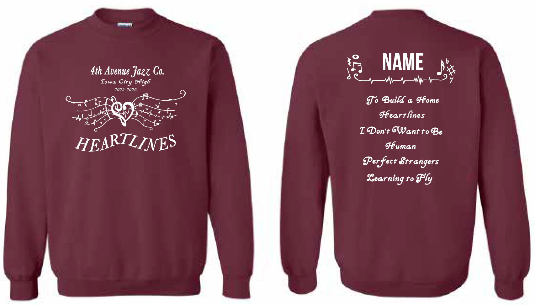 2025 4th Ave Jazz Co Gildan - Heavy Blend™ Crewneck Sweatshirt (with Personalization)