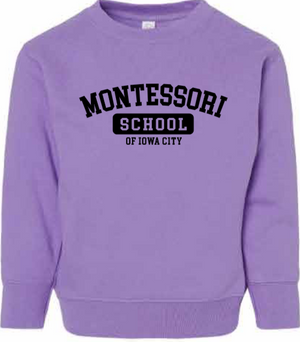 2026 Montessori Schools Rabbit Skins - <b>Toddler</b> Fleece Crewneck Sweatshirt
