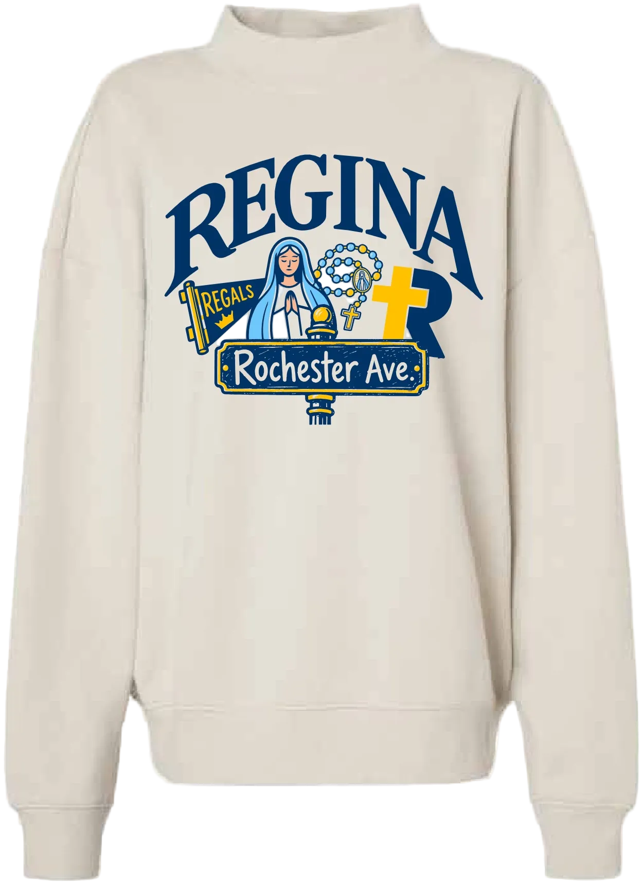 2026 Regina or Nowhere Independent Trading Co. - Women's Midweight Mock Neck Sweatshirt