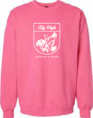 2025 City High Faculty and Staff Gildan - Unisex Softstyle® Midweight Crewneck Sweatshirt (Crest Design)