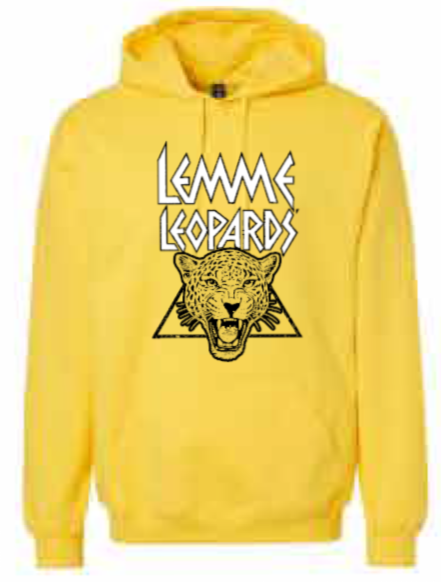 2025 Lemme Leopards Gildan - Softstyle® Midweight Hooded Sweatshirt (Leopard Design)
