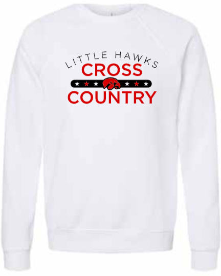 2026 Southeast Boys Cross Country BELLA + CANVAS - Sponge Fleece Raglan Crewneck Sweatshirt