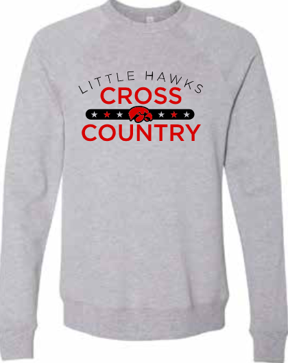 2026 Southeast Boys Cross Country BELLA + CANVAS - Sponge Fleece Raglan Crewneck Sweatshirt