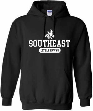 2026 Southeast Middle School Gildan - Heavy Blend™ Hooded Sweatshirt (Little Hawks)