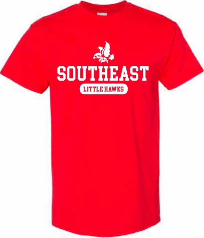 2026 Southeast Middle School Gildan - Heavy Cotton™ T-Shirt (Little Hawks)