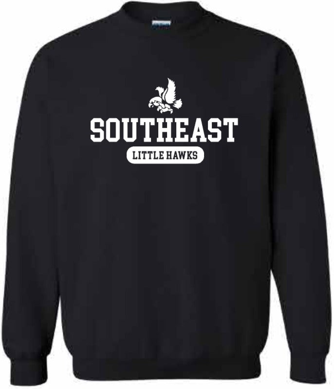 2026 Southeast Middle School Gildan - Heavy Blend™ Crewneck Sweatshirt (Little Hawks)