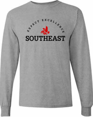 2026 Southeast Middle School Gildan - Heavy Cotton™ Long Sleeve T-Shirt (Excellence)