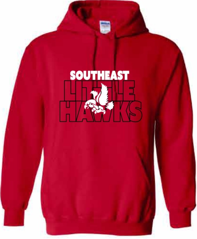2026 Southeast Middle School Gildan - Heavy Blend™ Hooded Sweatshirt (Block)