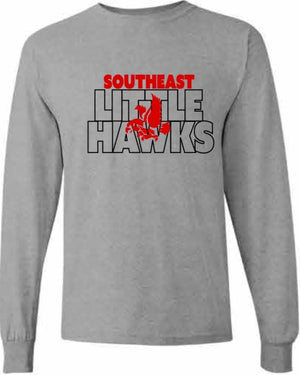 2026 Southeast Middle School Gildan - Heavy Cotton™ Long Sleeve T-Shirt (Block)