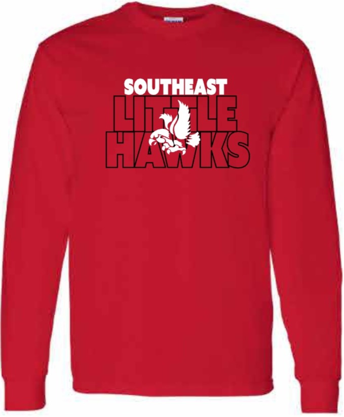 2026 Southeast Middle School Gildan - Heavy Cotton™ Long Sleeve T-Shirt (Block)
