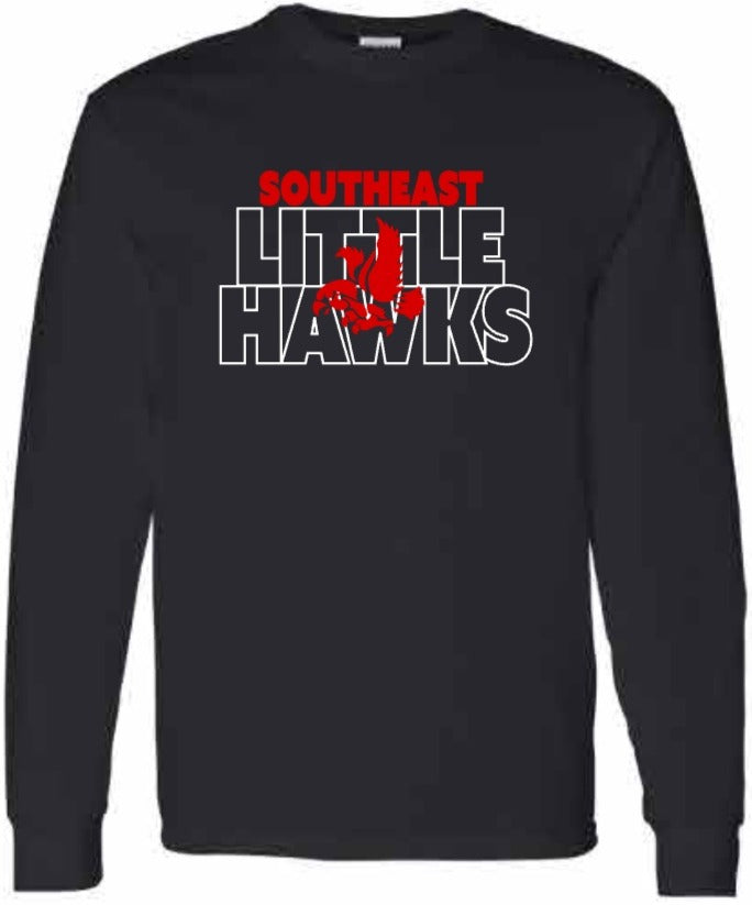 2026 Southeast Middle School Gildan - Heavy Cotton™ Long Sleeve T-Shirt (Block)