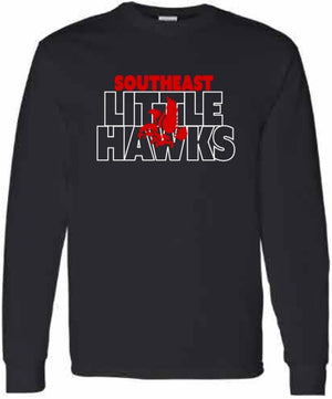 2026 Southeast Middle School Gildan - Heavy Cotton™ Long Sleeve T-Shirt (Block)