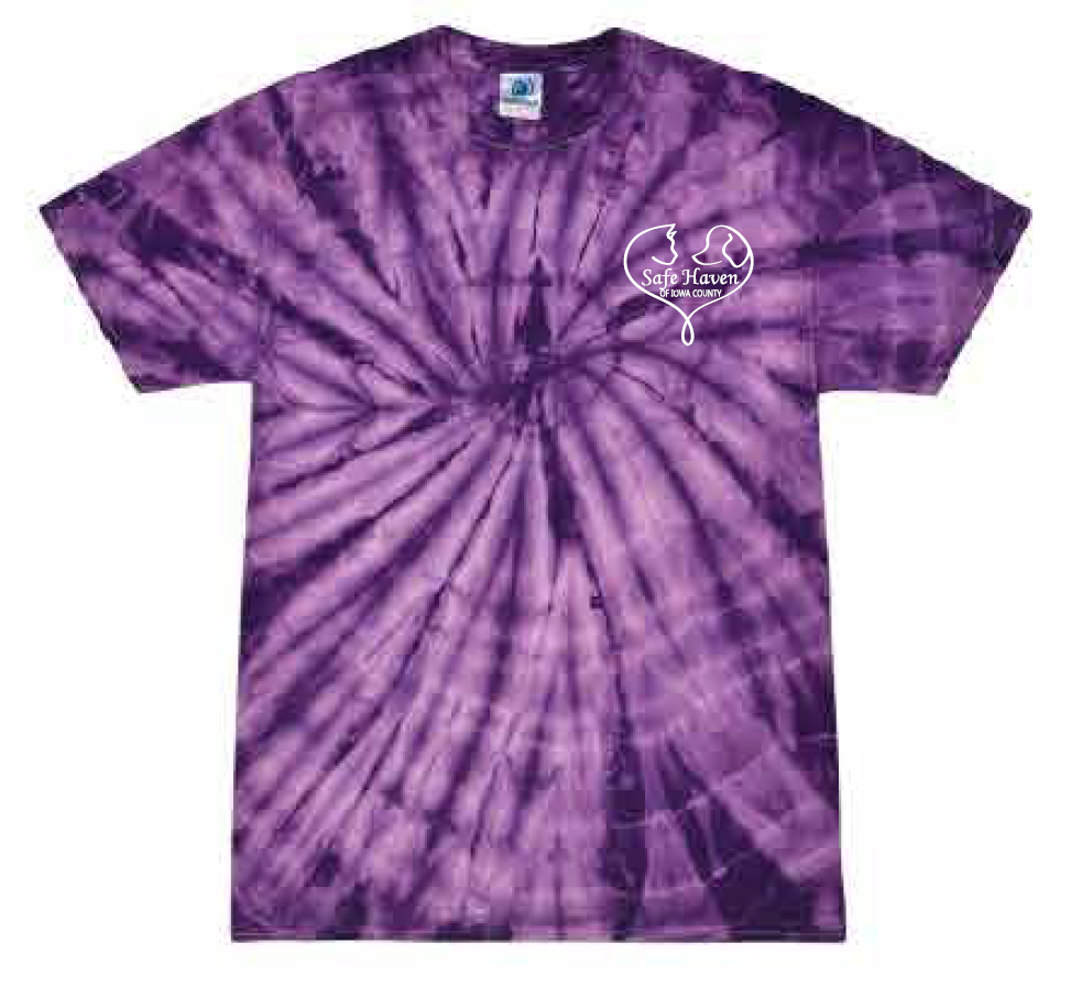 2026 Spring Safe Haven Colortone - Unisex Multi-Color Tie-Dyed T-Shirt (with back design)