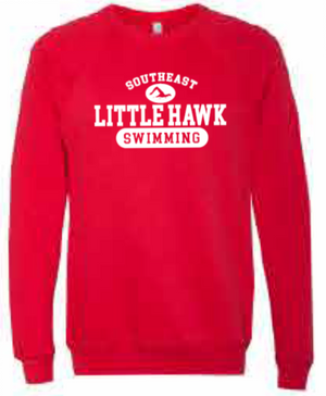 2025 Southeast Swimming BELLA + CANVAS - Sponge Fleece Raglan Crewneck Sweatshirt (Swimming Design)