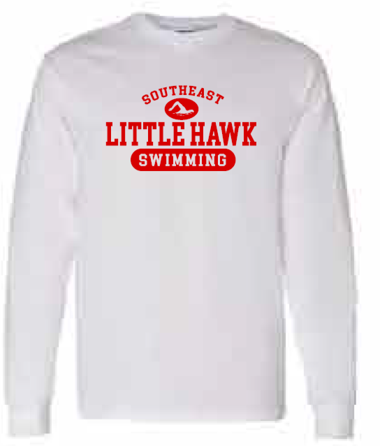 2025 Southeast Swimming Gildan - Heavy Cotton™ Long Sleeve T-Shirt (Swimming Design)