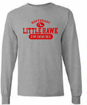 2025 Southeast Swimming Gildan - Heavy Cotton™ Long Sleeve T-Shirt (Swimming Design)