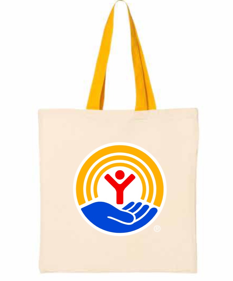 2026 United Way Q-Tees - Economical Tote with Contrast-Color Handles