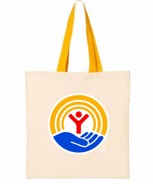 2026 United Way Q-Tees - Economical Tote with Contrast-Color Handles
