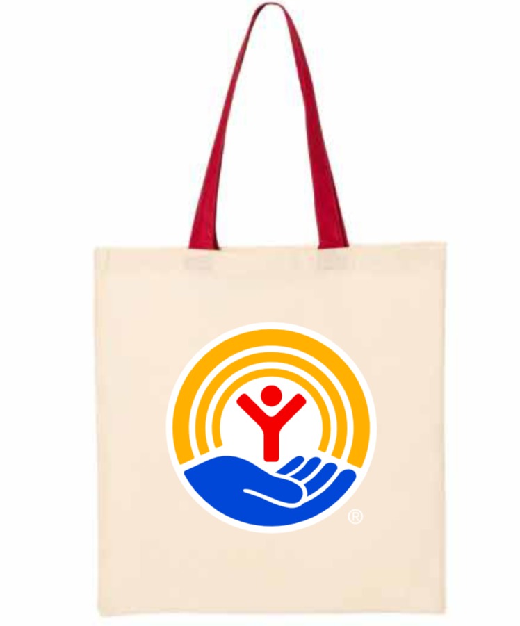 2026 United Way Q-Tees - Economical Tote with Contrast-Color Handles