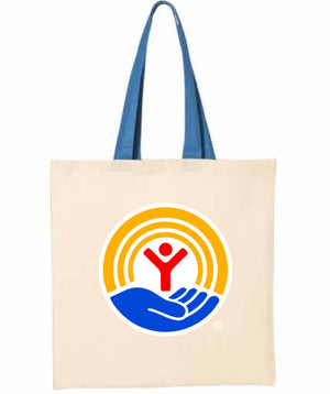 2026 United Way Q-Tees - Economical Tote with Contrast-Color Handles