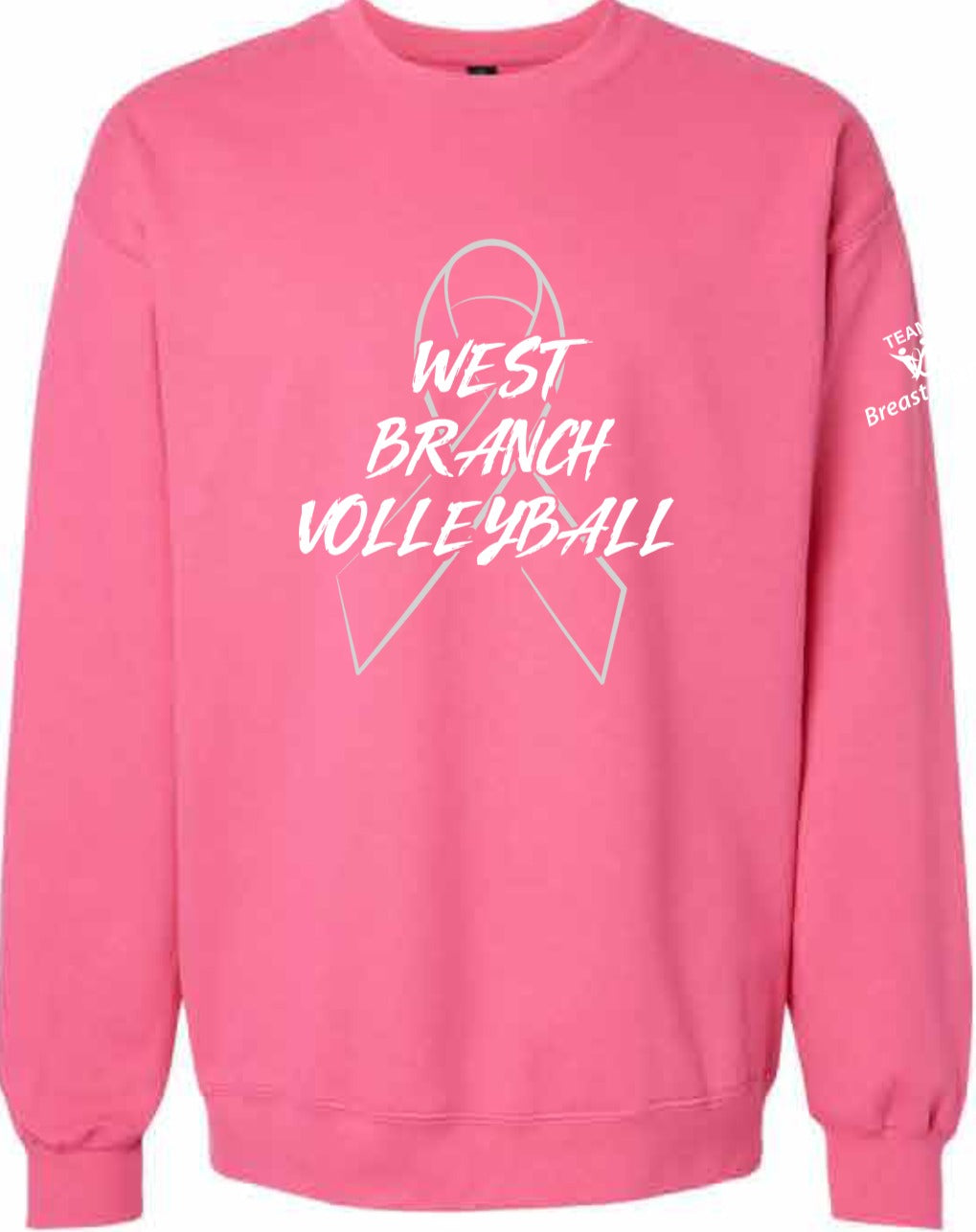 2026 West Branch Breast Friends Gildan - Youth Softstyle® Midweight Crewneck Sweatshirt