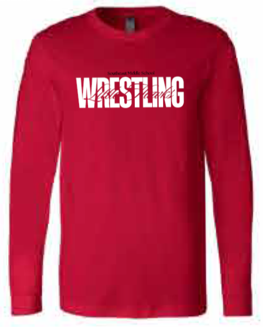 2025 Southeast Wrestling BELLA + CANVAS - Jersey Long Sleeve Tee (Wrestling Design)