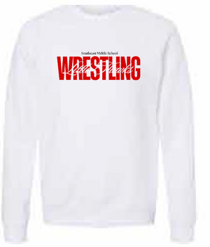 2025 Southeast Wrestling BELLA + CANVAS - Sponge Fleece Raglan Crewneck Sweatshirt (Wrestling Design)
