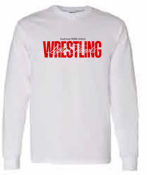 2025 Southeast Wrestling Gildan - Heavy Cotton™ Long Sleeve T-Shirt (Wrestling Design)