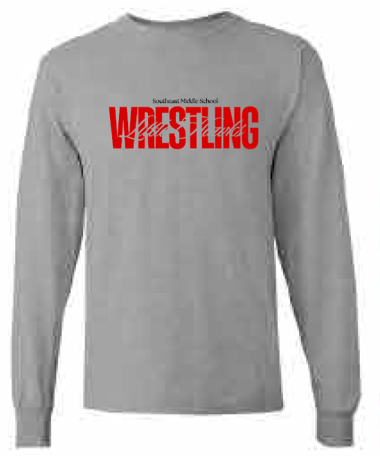 2025 Southeast Wrestling Gildan - Heavy Cotton™ Long Sleeve T-Shirt (Wrestling Design)